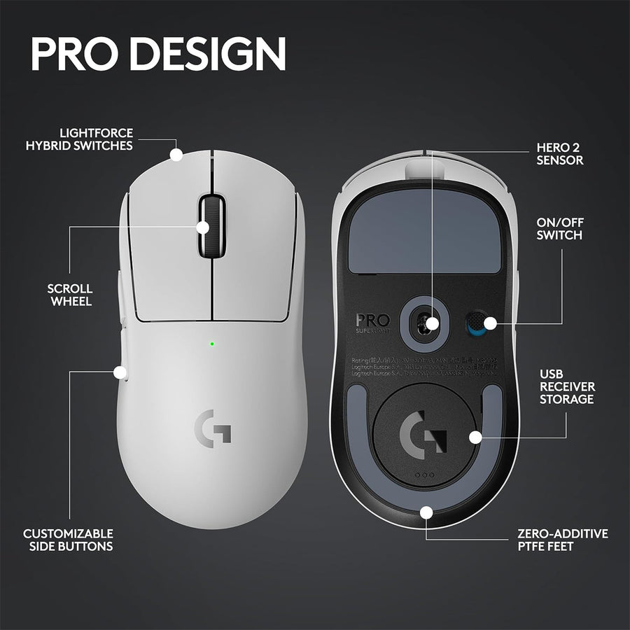Astro 910-006640 - G PRO X SUPERLIGHT 2 Mouse - White