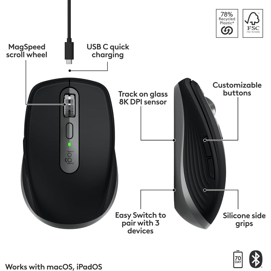910-006949 - Logitech MX Anywhere 3S Mac - Space Grey