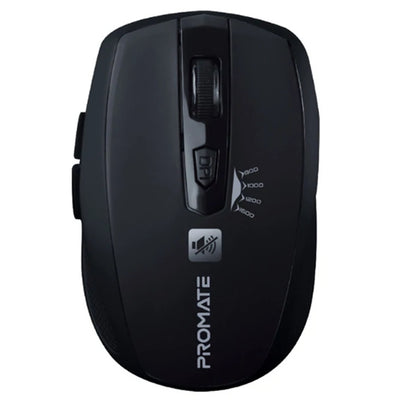 Promate   BREEZE Wireless Mouse with noise reduction - Black