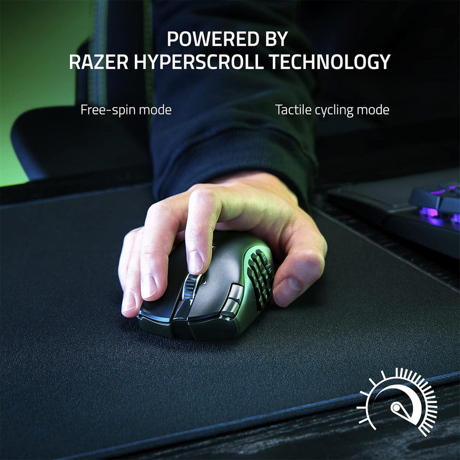 RZ01-03600100-R3A1 - RAZER NAGA V2 HYPERSPEED - WIRELESS MMO GAMING MOUSE - AP PACKAGING