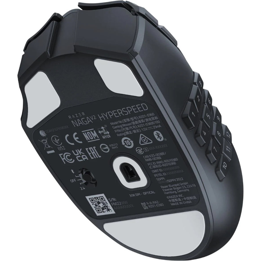 RZ01-03600100-R3A1 - RAZER NAGA V2 HYPERSPEED - WIRELESS MMO GAMING MOUSE - AP PACKAGING