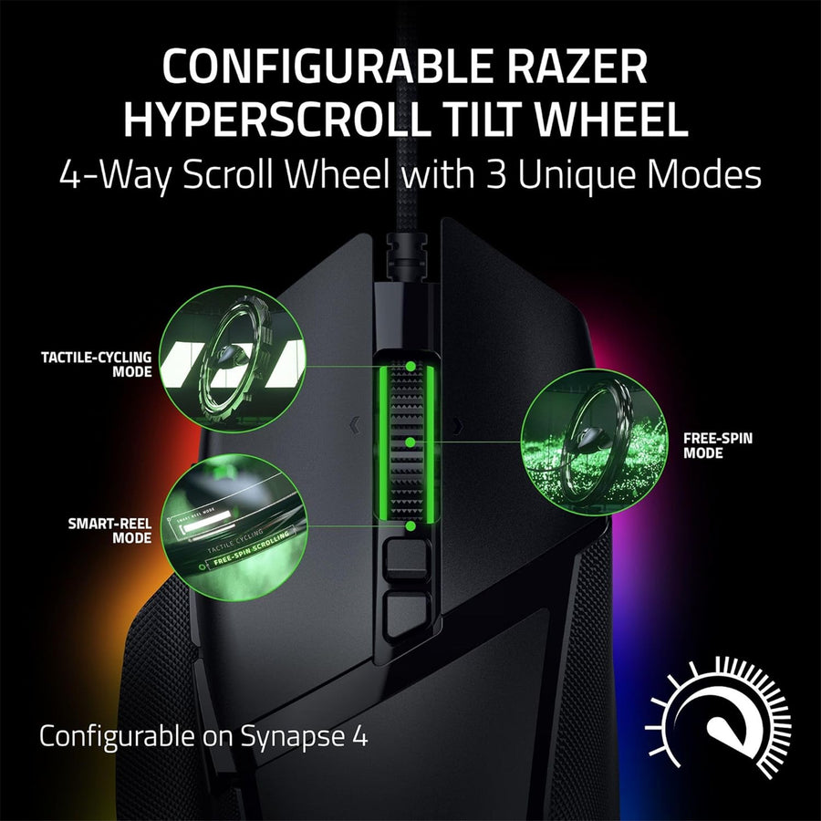 RZ01-05230100-R3M1 - RAZER BASILISK V3 35K - ERGONOMIC WIRED GAMING MOUSE