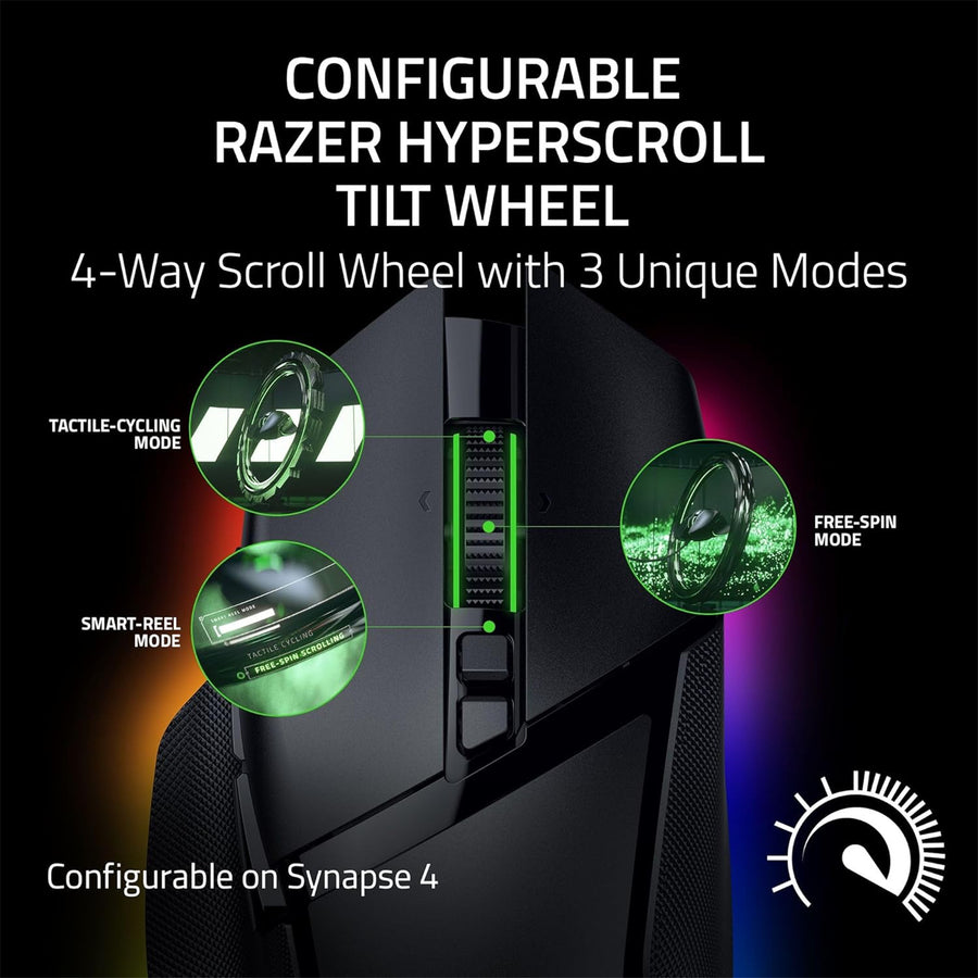 RZ01-05240100-R3A1 - RAZER BASILISK V3 PRO 35K - ERGONOMIC WIRELESS GAMING MOUSE