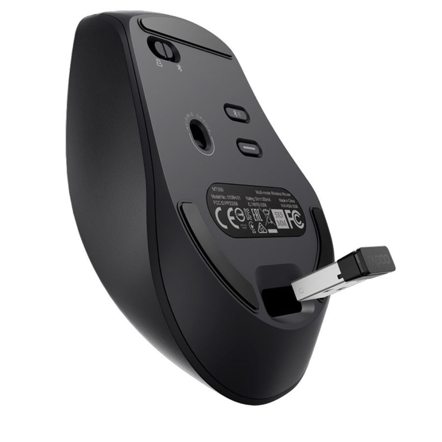 Rapoo MT550L   Wireless Ergonomic Optical Mouse