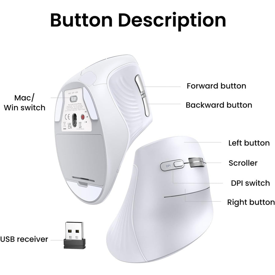 UGREEN Multi-mode Vertical Mouse