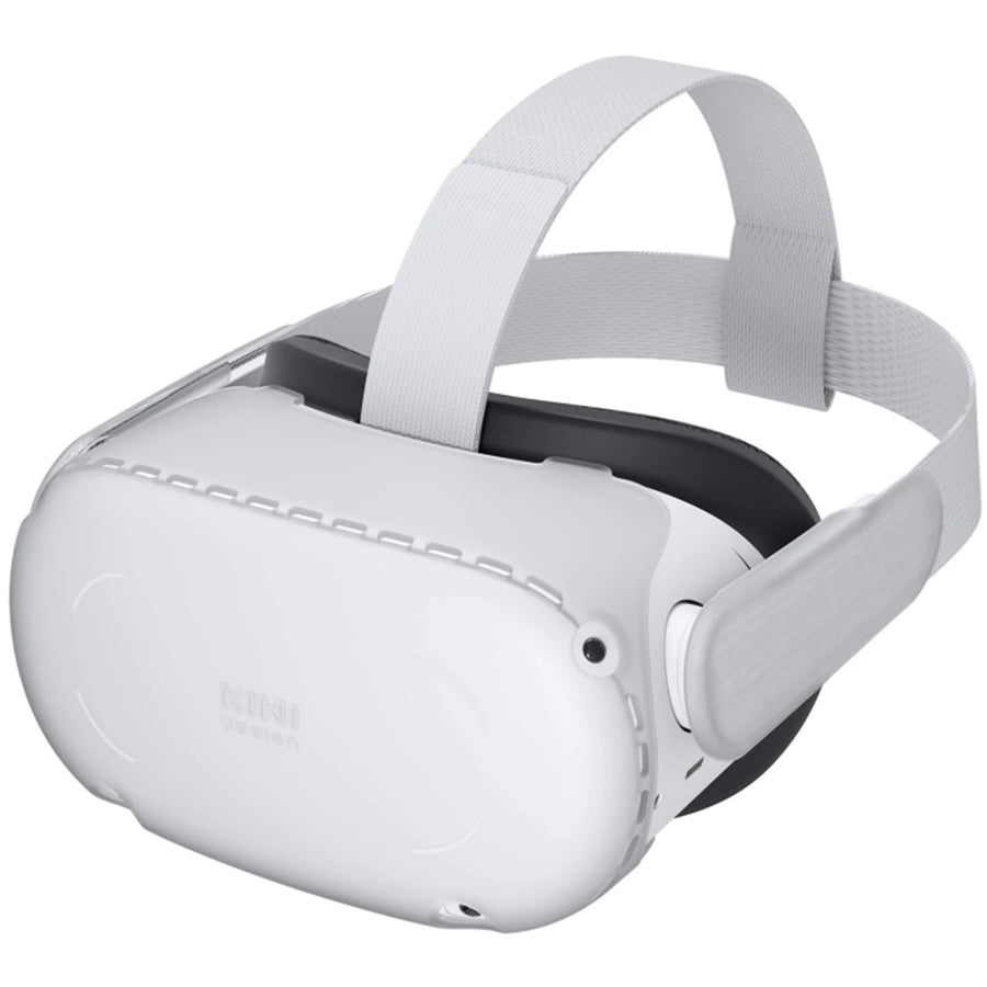 Kiwi Design   for META Oculus Quest 2 VR Shell Protective Cover - White