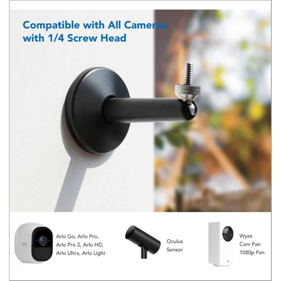 Kiwi Design   for Universal Cameras & Sensor Stylish Metal Wall Mount Bracket - 1 Pack - White