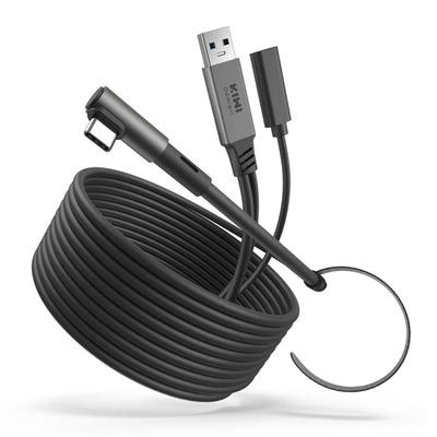 Kiwi Design 4m USB 3.0 Link Cable 18W Fast Charging Data Cord for Meta Quest 3 / 3S / 2 / Pro / PICO 4