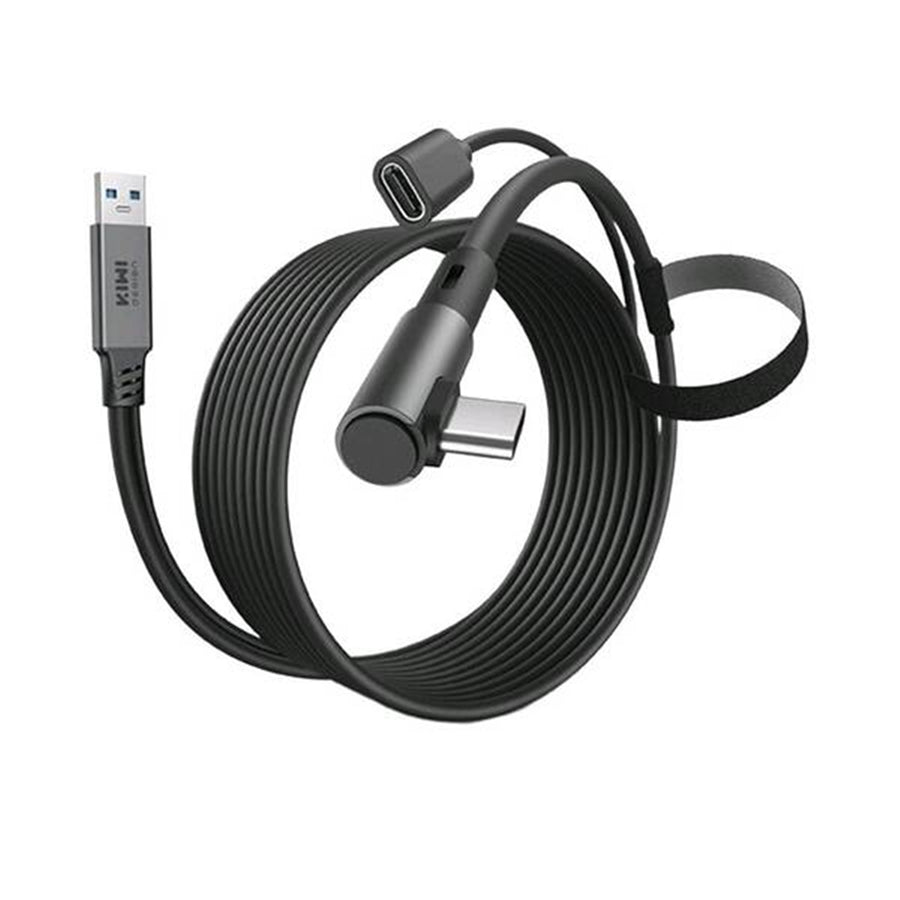 Kiwi Design 4m USB 3.0 Link Cable 18W Fast Charging Data Cord for Meta Quest 3 / 3S / 2 / Pro / PICO 4