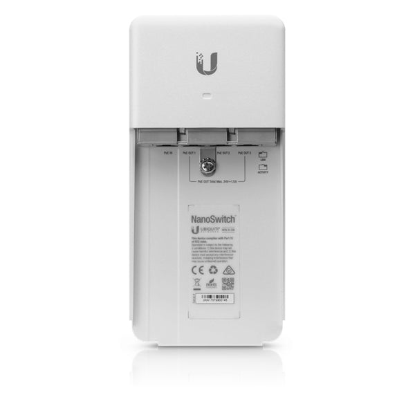 Ubiquiti N-SW - NanoSwitch Outdoor 4 Port PoE Passthrough Switch