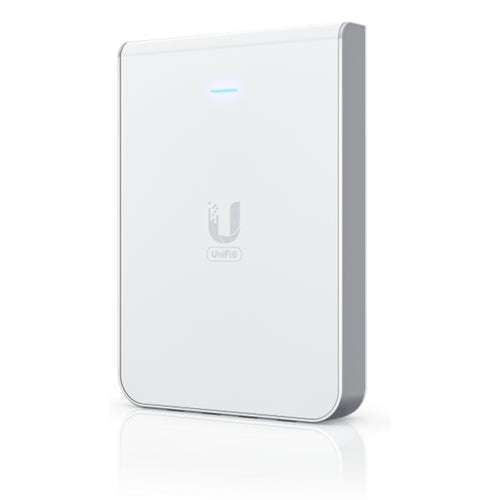 Ubiquiti U6-IW - In-Wall Access Point WiFi 6 5.3 Gbps 1x GbE PoE in 4x GbE RJ45