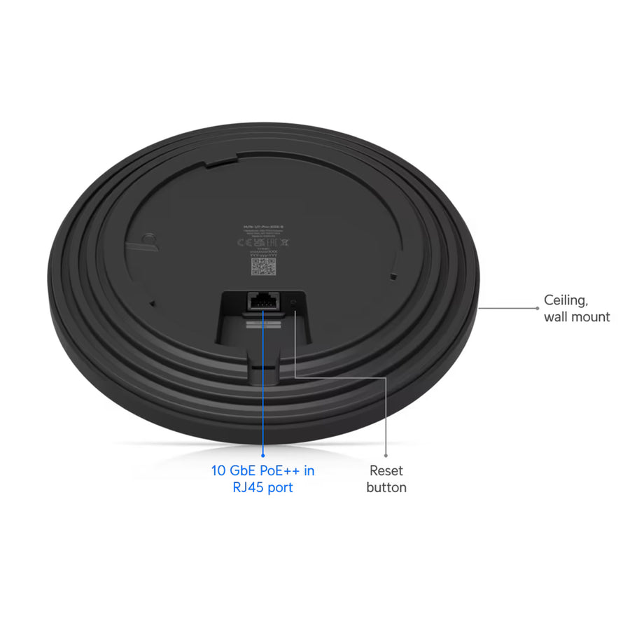 U7-Pro-XGS-B - Ubiquiti UniFi U7 Pro XGS Black Ceiling-mounted 8-stream WiFi 7 Access Point
