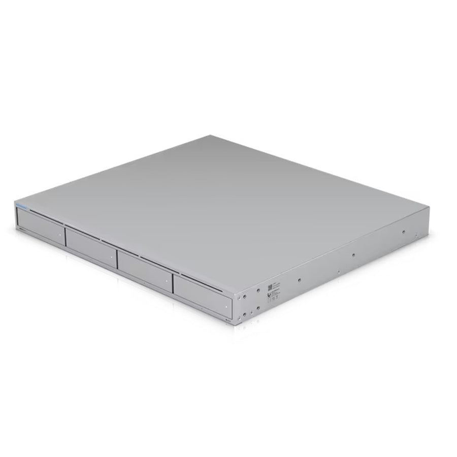 UNAS-Pro-4 - Ubiquiti UniFi UNAS Pro 4 1U rack-mount NAS with 1 Gbps RJ45 and 10 Gbps SFP+ Ports
