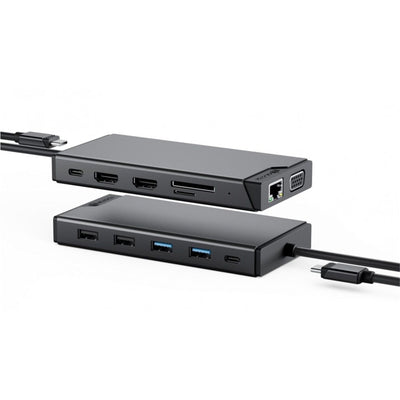 ALOGIC DUCDMV2 - USB-C 12-IN-1 DUAL DISPLAY MINI DOCK