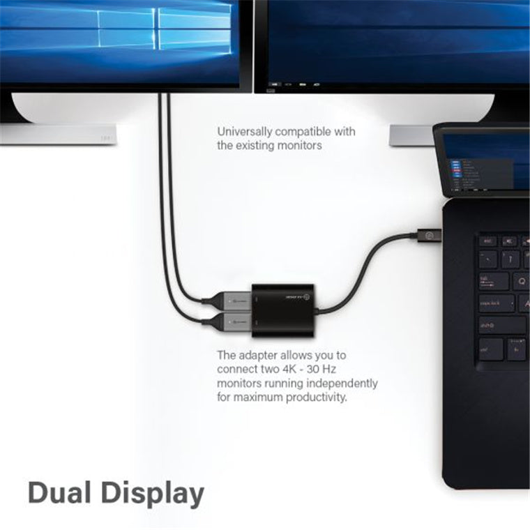ALOGIC UC2HD-ADP - USB-C TO DUAL HDMI 4K ADAPTER