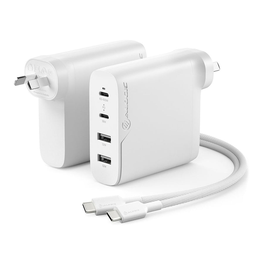ALOGIC WCG4X100-ANZ - RAPID POWER 4 PORT 100W#GAN#CHARGR USB-C