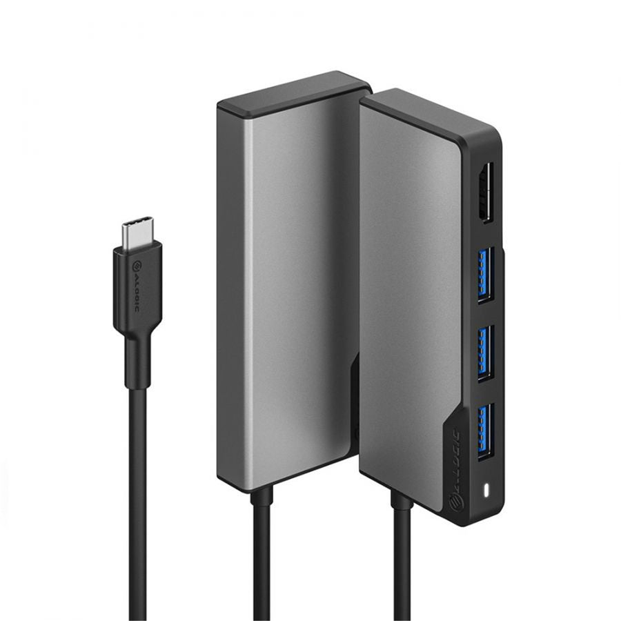 ALOGIC UCFUHDV2-SGR - USB-C FUSION CORE 5-IN-1 HUB-SPACE GRAU