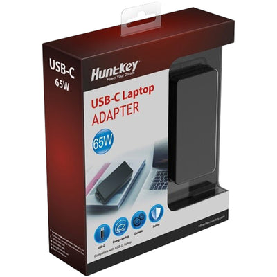 Huntkey P11-06520CA01R Universal 65W type-C Adapter Laptop AC POWER Adaptor 100- 240 Vac, 1.6A, 50/60Hz