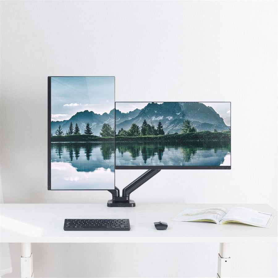 mbeat ACA-MMA-DGC01K ACTIVIVA ErgoLife 17" 32" Dual Monitor Screen Steel Gas Spring Monitor Arm