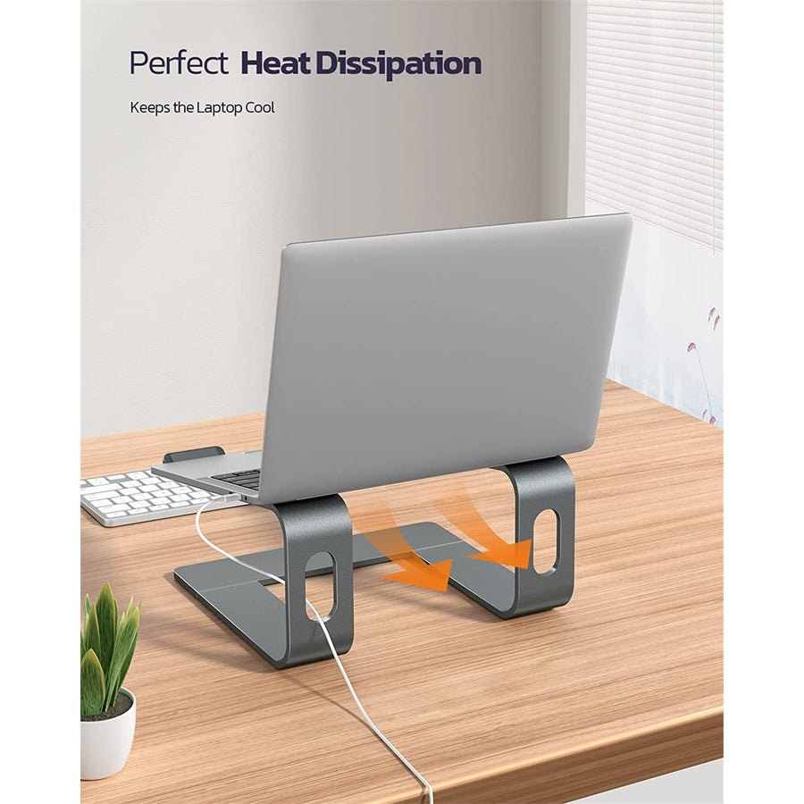 Nulaxy C3 Laptop Stand - Grey, Ergonomic Detachable Design, Compatible with 10"-16" Apple MacBook / Laptops , Improve the ergonomics of your laptop
