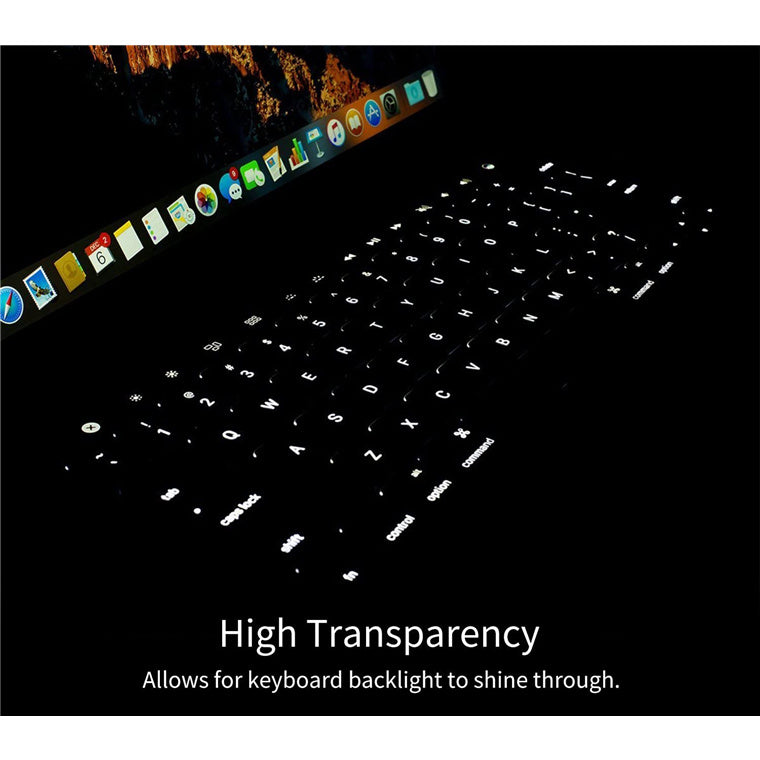 MacBook Pro (2016-2019) Keyboard Cover Protective Film - Apple 13" TPU 0.1mm Thickness, For Models: A1706 A1989 A2159 with Touch Bar, (Film Cover The Touch Bar Area)