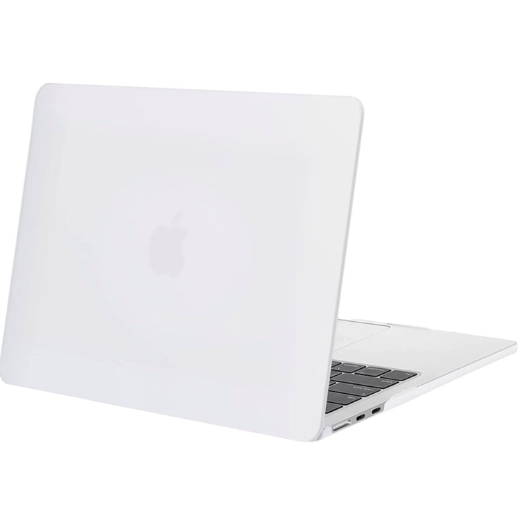 Matte Rubberized Hard Shell Case Cover for 13.6" MacBook Air (2022-2024) - Matte White
