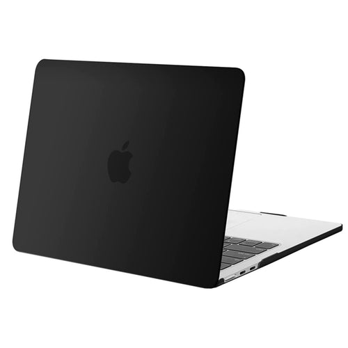 Matte Rubberized Hard Shell Case Cover for 13.6" MacBook Air (2022-2024) - Matte Black