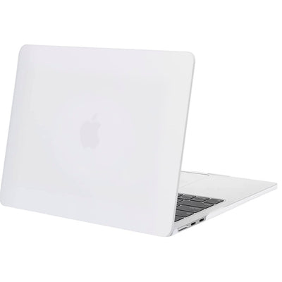 Matte Rubberized Hard Shell Case Cover for 15" MacBook Air (2023-2024) - Matte White