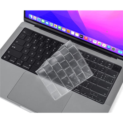 Ultra Thin Keyboard Cover Protector - Apple 13.6" Macbook Air with M2 Chip / MacBook Pro 14" A2442 A2779 / MacBook Pro 16" A2485 M1 Pro M1 Max A2780 M2 Pro M2 Max / MacBook Air 15.3", For Models: A2681 A2442 A2779 A2485 A2780 A2941, TPU 0.1