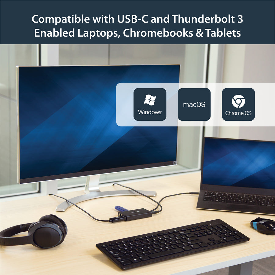 StarTech.com USB-C Multiport-Adapter – USB-C-Reisedockingstation mit 4K HDMI