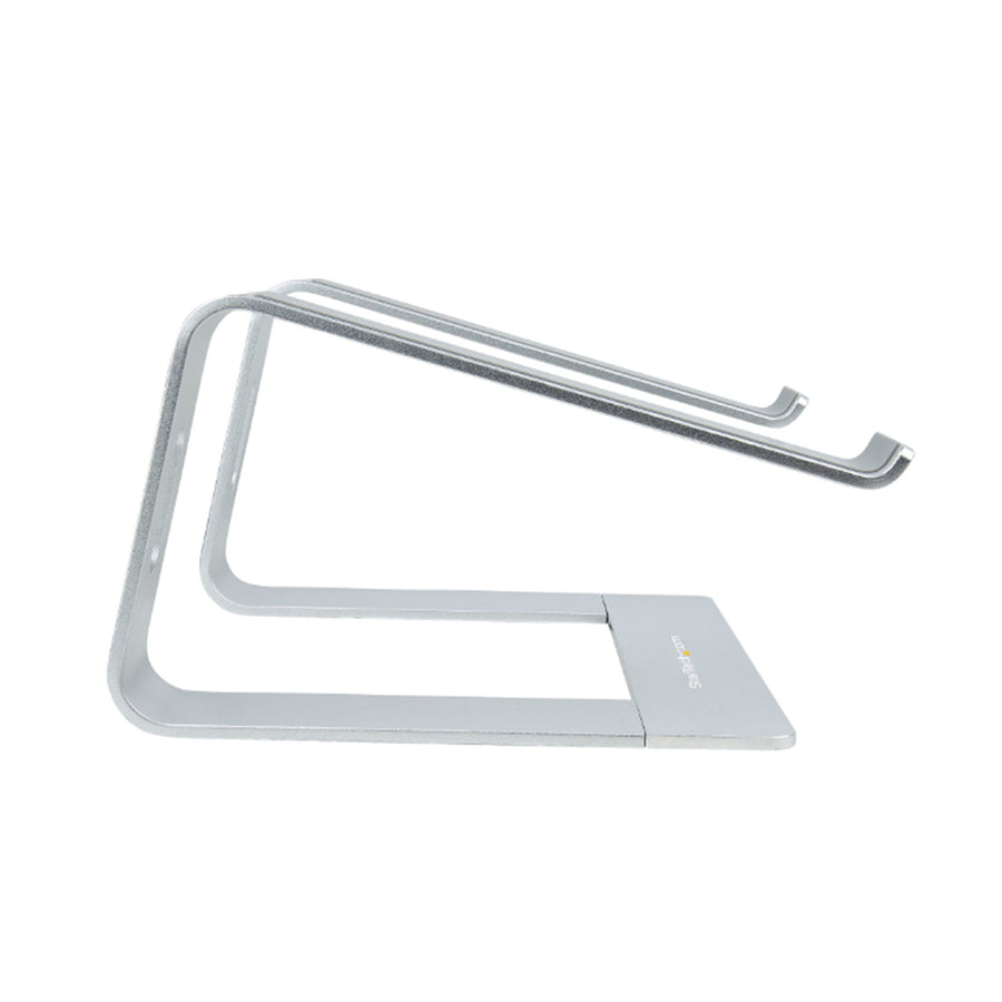 StarTech.com LAPTOP-STAND-SILVER Laptop Stand for Desk - Supports 5kg/11lb -  Aluminum - Silver - Ergonomic Laptop Riser - Portable Laptop Holder