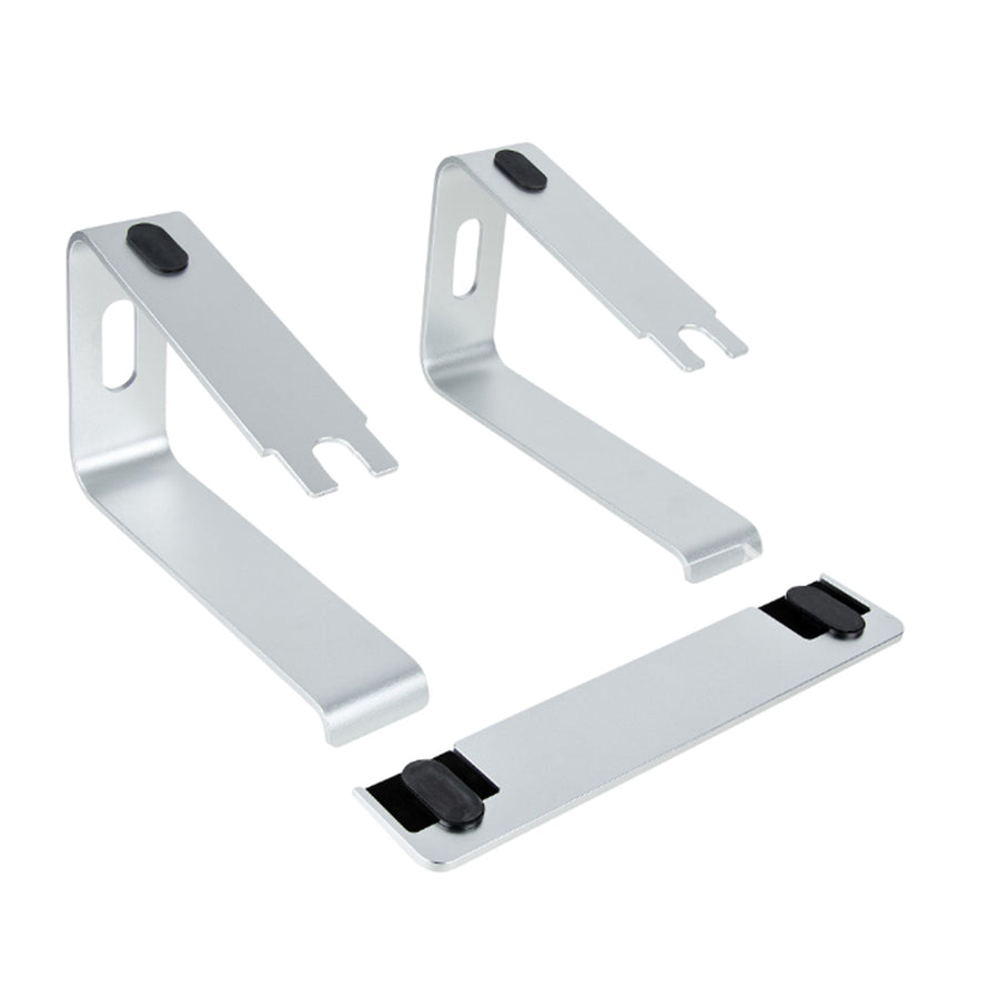 StarTech.com LAPTOP-STAND-SILVER Laptop Stand for Desk - Supports 5kg/11lb -  Aluminum - Silver - Ergonomic Laptop Riser - Portable Laptop Holder