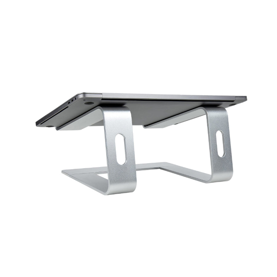 StarTech.com LAPTOP-STAND-SILVER Laptop Stand for Desk - Supports 5kg/11lb -  Aluminum - Silver - Ergonomic Laptop Riser - Portable Laptop Holder