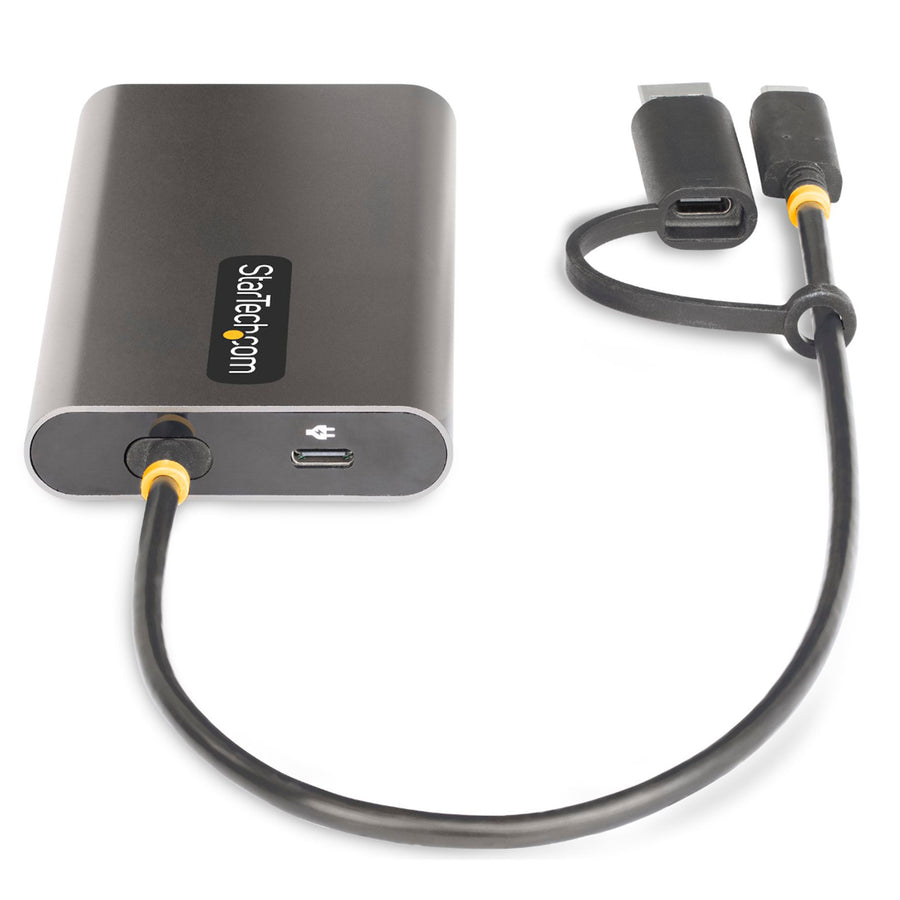 StarTech.com 109B-USBC-HDMI USB-C to Dual-HDMI Adapter 4K 60Hz PD
