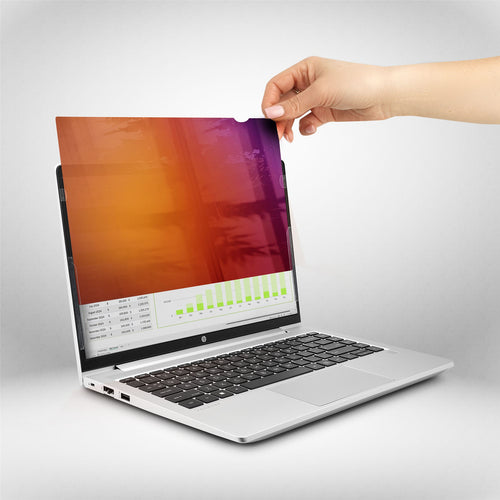 StarTech.com 14-inch 16:9 Laptop Privacy Screen Reversible Gold Filter w/Enhanced Privacy, Computer Security Filter, Removable Screen Protector/Shield, +/- 30 Deg.