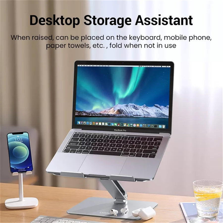 UGREEN LP339-40291 Laptop Stand - Silver, Ergonomic Height Angle Adjustable, Compatible with 11.6" to 17.3" Apple MacBook / Laptops, Offer Comfortable Angles