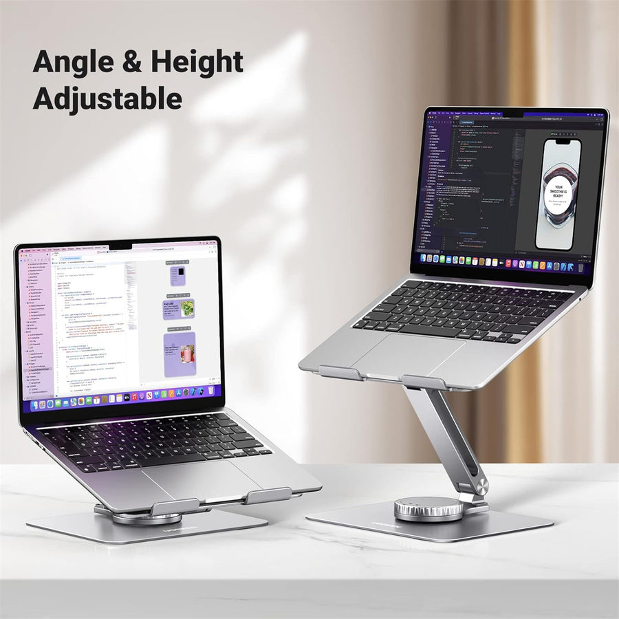 UG-90849 - UGREEN Laptop Stand for Desk Adjustable 360 Rotating Base Compatible with MacBook Pro Air Stand, Lenovo Ideapad 3, Dell Chromebook, HP Notebook up to 17.3 Inch