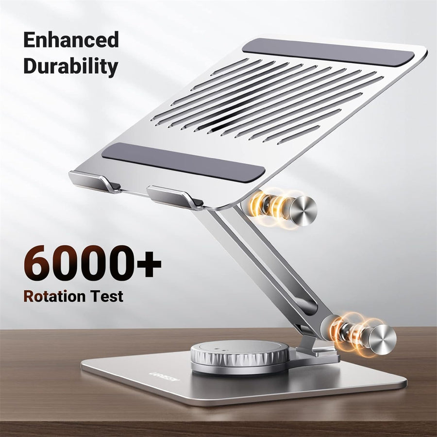 UG-90849 - UGREEN Laptop Stand for Desk Adjustable 360 Rotating Base Compatible with MacBook Pro Air Stand, Lenovo Ideapad 3, Dell Chromebook, HP Notebook up to 17.3 Inch