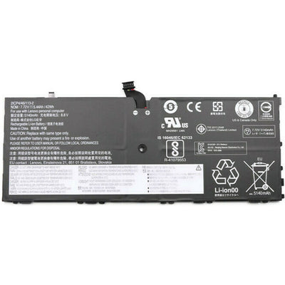 Laptop Battery For Lenovo X1 Tablet Gen 3 Series / 3rd 7.72V 42Wh 5440mAh PN: 01AV454, SB10J78989, L16L4P91 / 6 Months Warranty