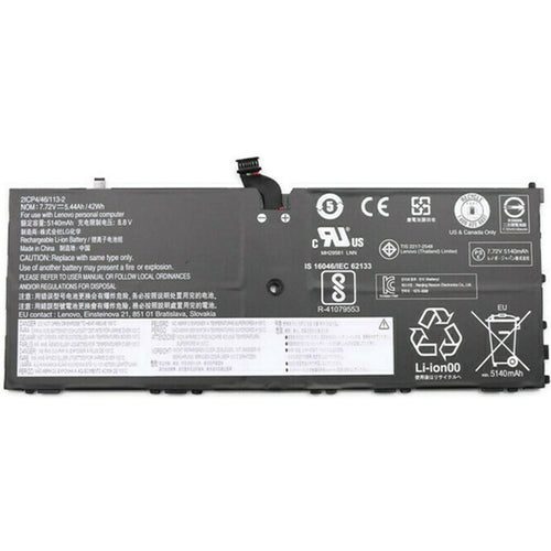 Laptop Battery For Lenovo X1 Tablet Gen 3 Series / 3rd 7.72V 42Wh 5440mAh PN: 01AV454, SB10J78989, L16L4P91 / 6 Months Warranty