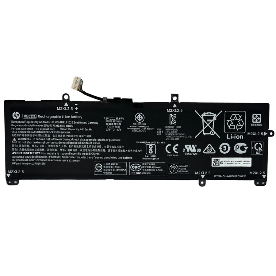 Laptop Compatible Battery HP Pavilion 13-an 7.8V 3760mah PN: MM02xl, L28076-005