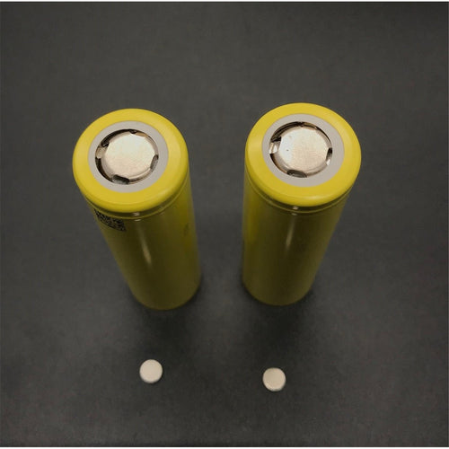 OEM 2pcs Magnet Head Cap For 18650 Lithium Battery, Flat Head Spacer Battery Adapter For use in Vaping Flashlight & RC Toy, Size 5*1.5mm, (Battery Is Not Included)