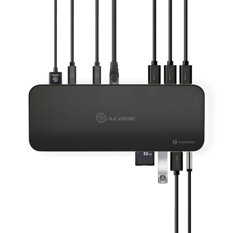 ALOGIC TB3D2D24K-H - THUNDERBOLT 3 4K DUAL DISPLY DOCKING BLK