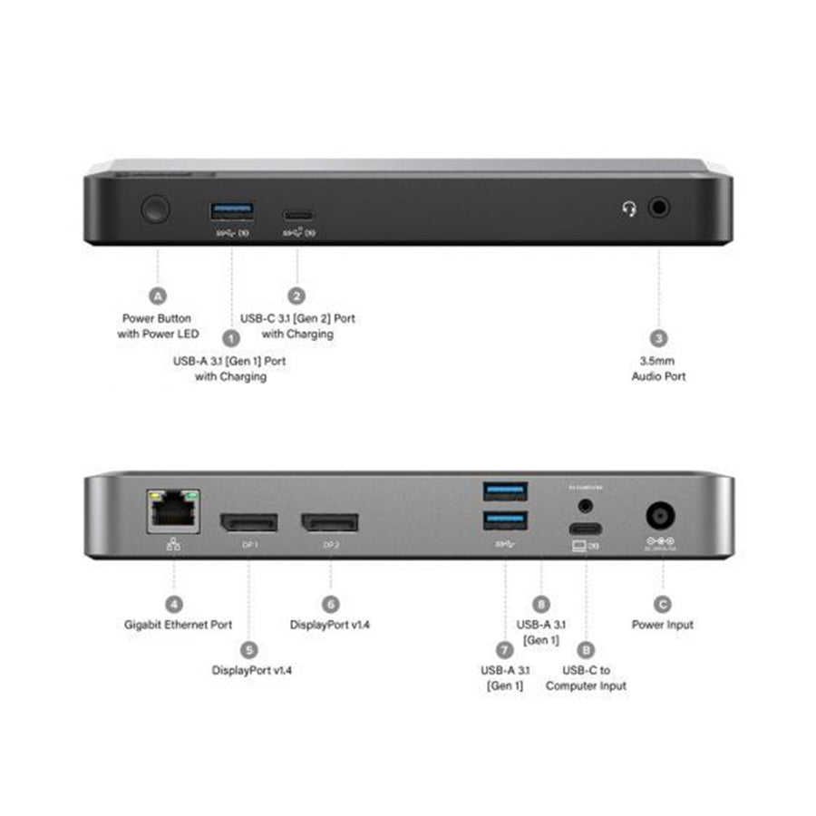 ALOGIC DUPRDX2-WW - UNIVERSAL DUAL 4K DOCKING STATION W 65W