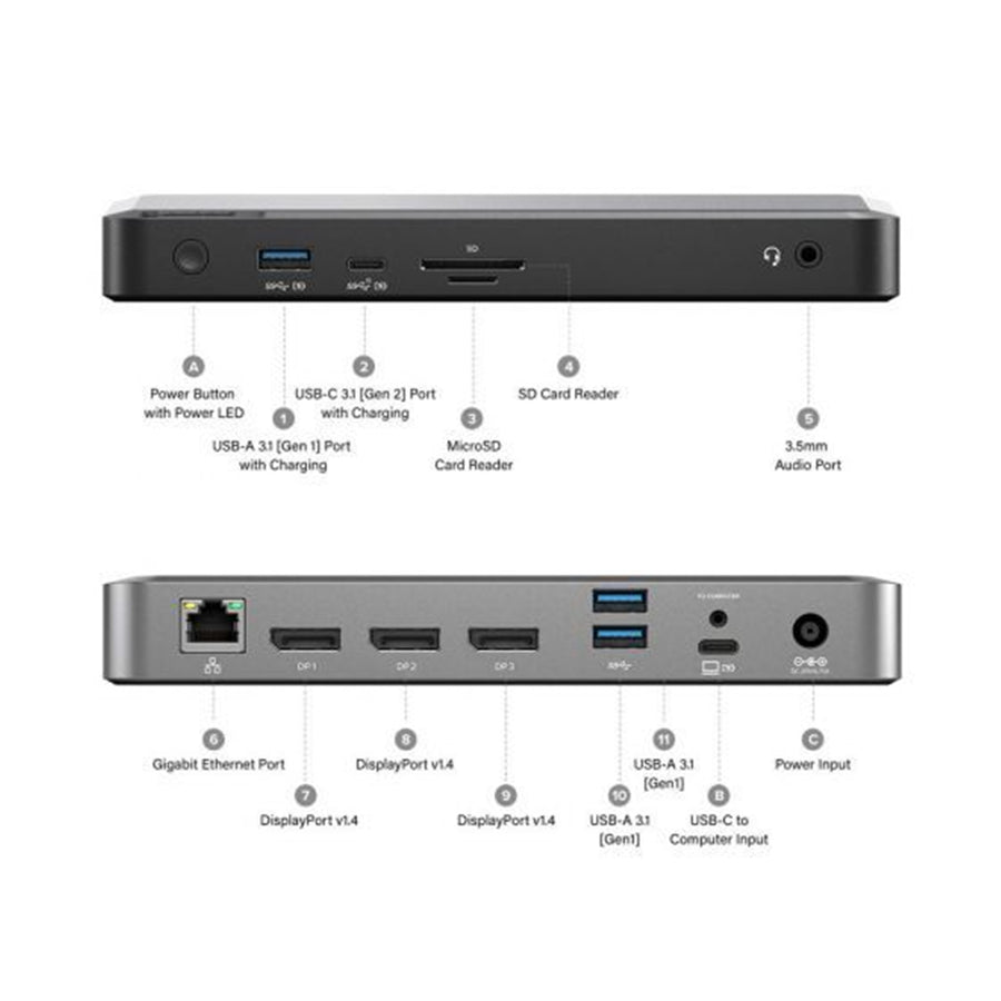 ALOGIC DUPRMX3-WW - USB-C TRIPLE 4K DOCKING STATION W 100W