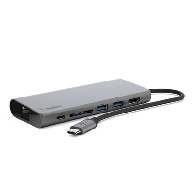 Belkin   4K HDMI Ethernet & SD USB-C Multimedia Hub - Space Grey