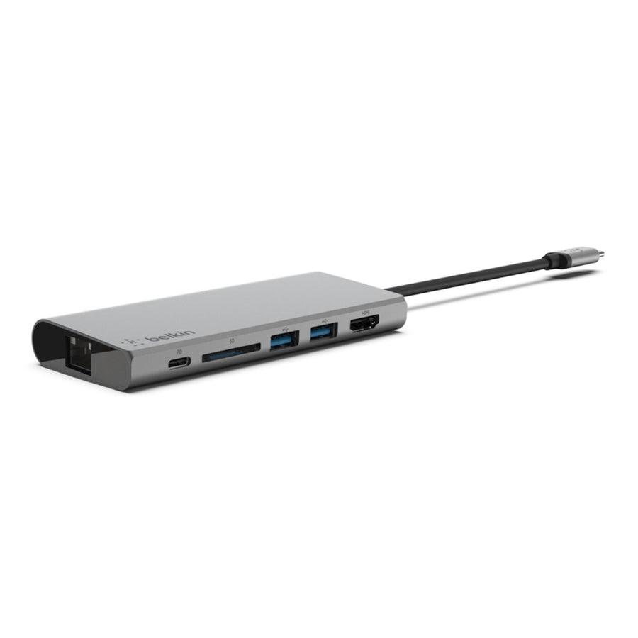 Belkin F4U092BTSGY - USB-C 4-PORT MINI HUB + POWER PASS THRU