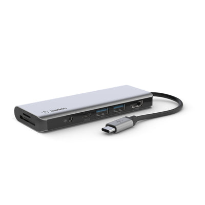 Belkin USB-C 7-in-1 Multiport Hub - Space Grey