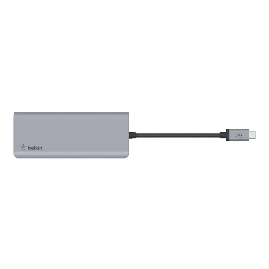 Belkin USB-C 7-in-1 Multiport Hub - Space Grey
