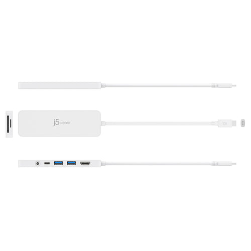 J5create   USB-C Multi-Port Mini Hub with 60W Power Delivery